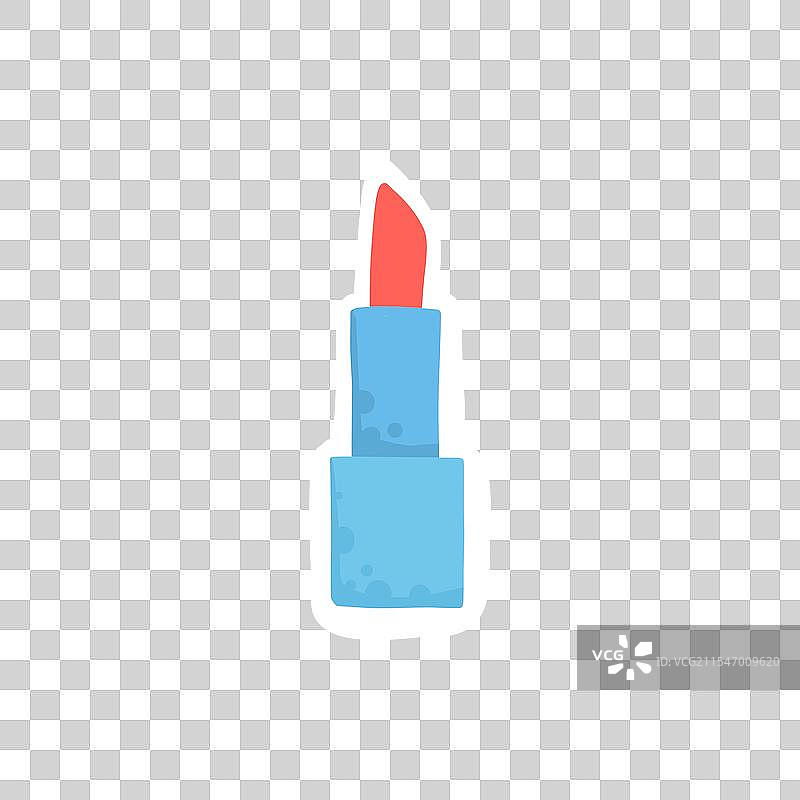 时尚口红日记贴纸文字角色图片素材