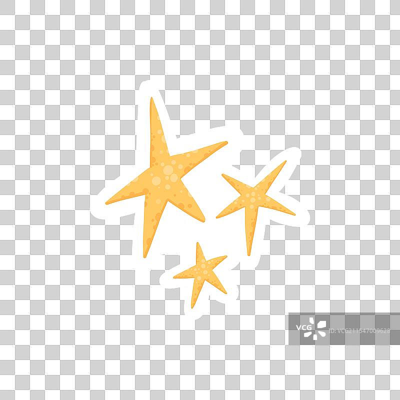 金色星星日记贴纸文字角色和图片素材