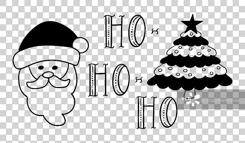 手绘圣诞老人图片素材