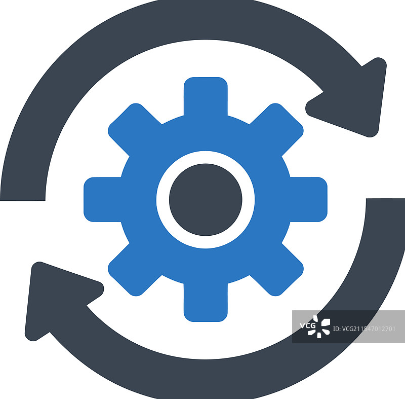 齿轮过程循环图标图片素材
