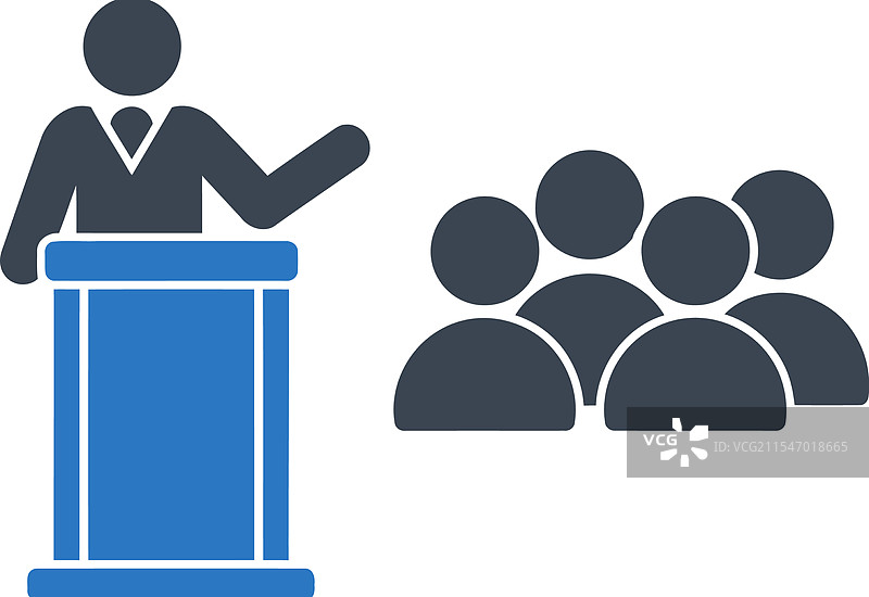 演讲者演示图标图片素材