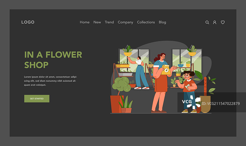 花店发现平面图图片素材