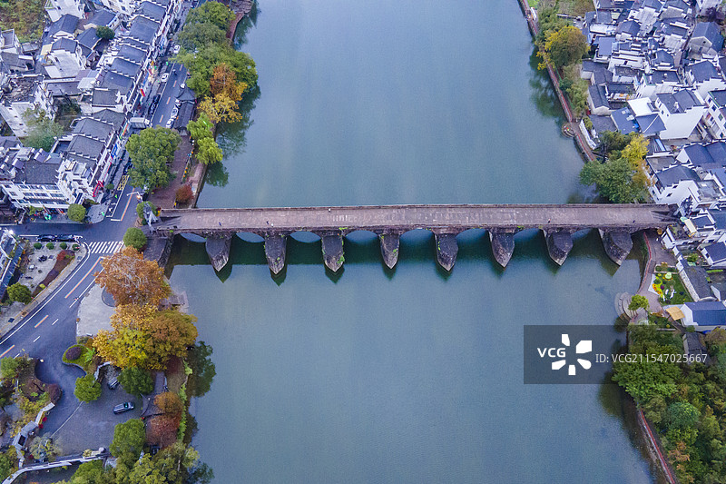 航拍安徽省黄山市图片素材