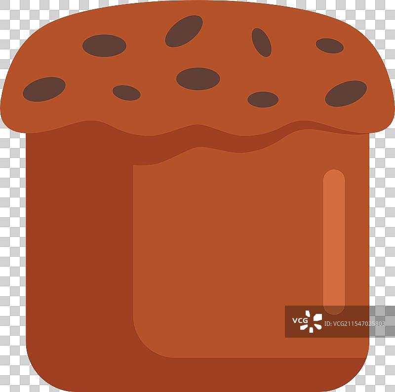 传统复活节面包配巧克力碎片图片素材