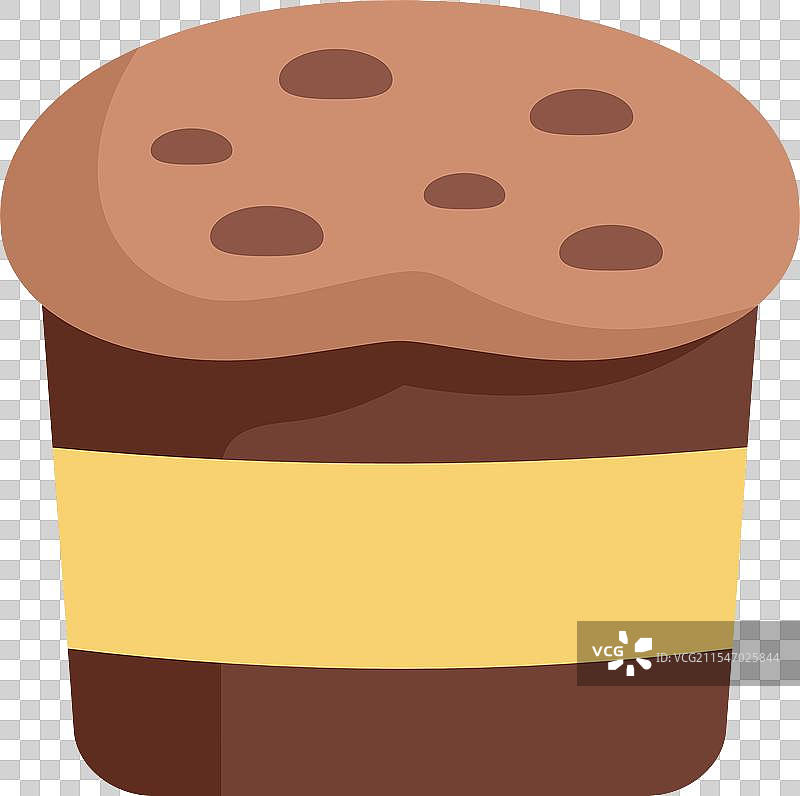 展示其圆顶的传统意大利潘纳托尼蛋糕图片素材