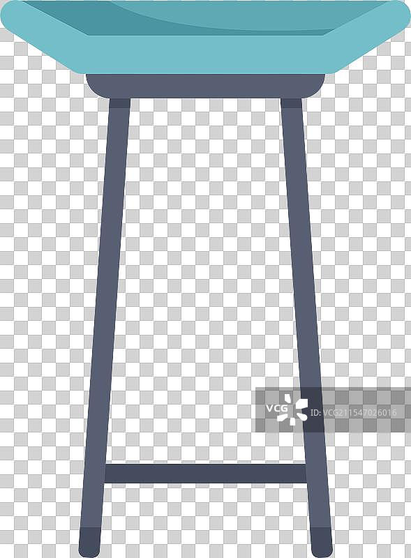 极简主义酒吧桌子立于白色背景上图片素材