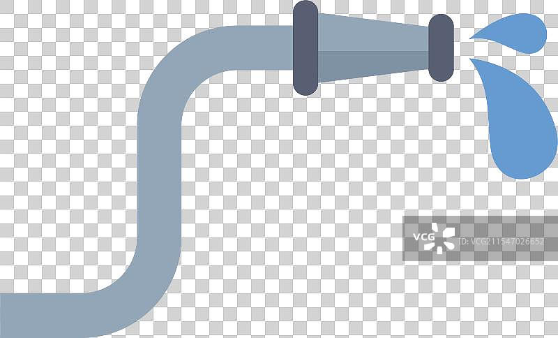 喷水消防 hose 极简图标设计图片素材