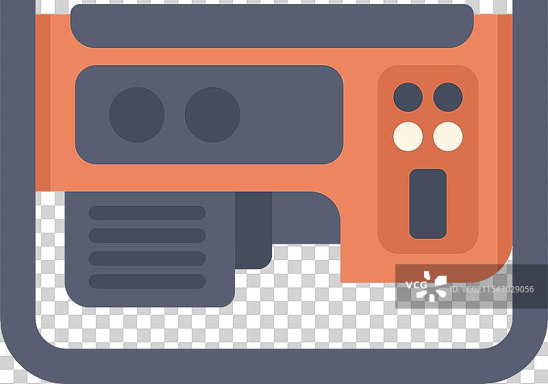 便携式发电机在供电期间提供电力图片素材