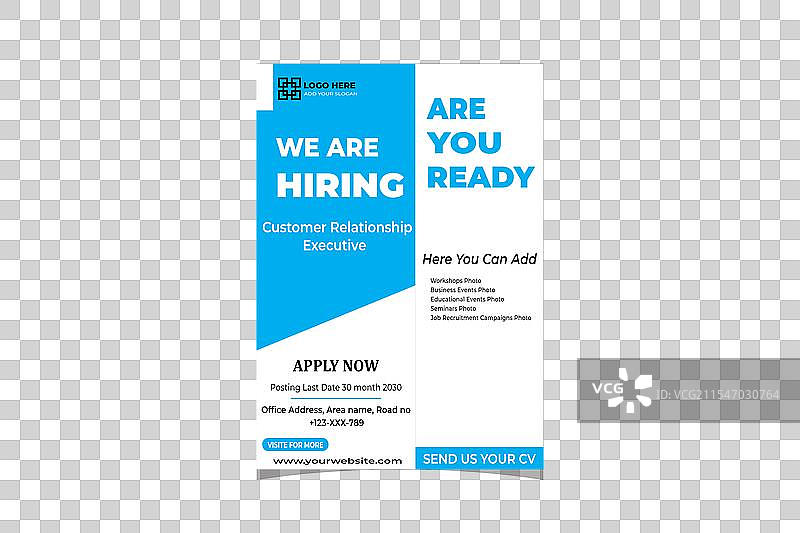 蓝色主题的传单设计图片素材