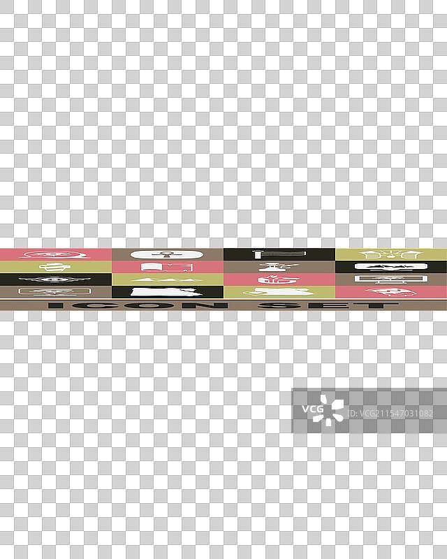 在显示器上设置尼菲提提与荷鲁斯之眼的埃及图像图片素材