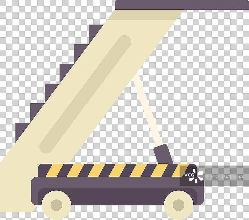 移动机场登机桥连接乘客到达图片素材