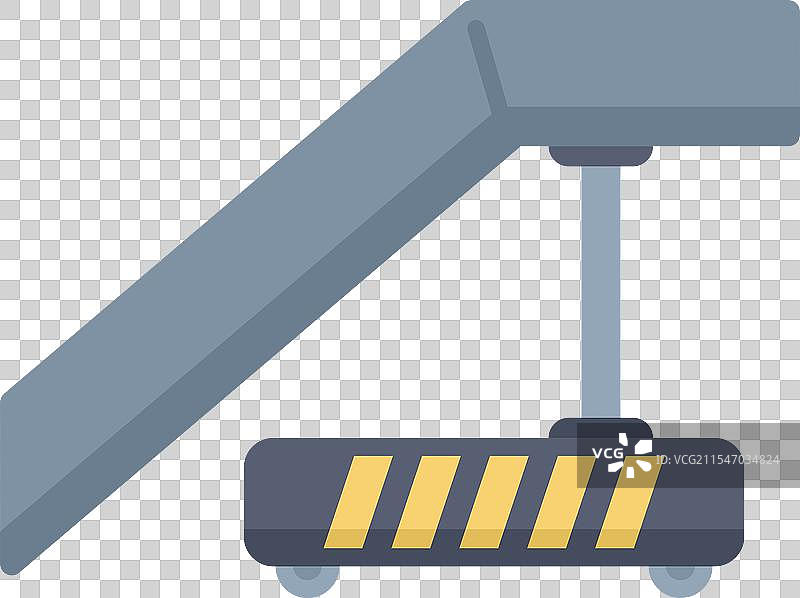 移动机场登机桥连接乘客到达图片素材