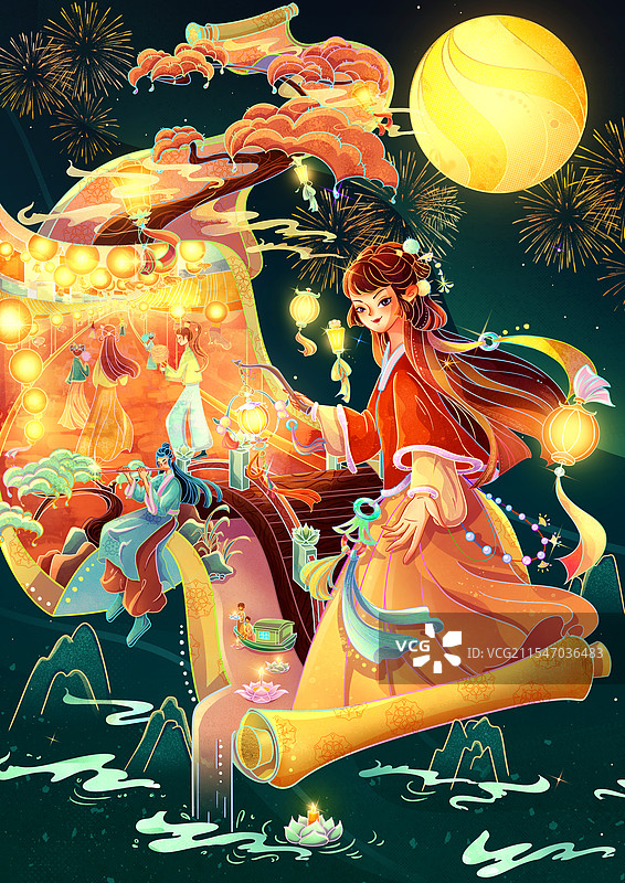 元宵灯会图片素材