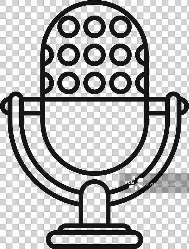 录音室麦克风广播录音音频图片素材