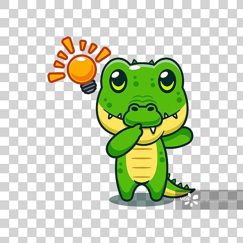 鳄鱼获得灵感的卡通形象图片素材