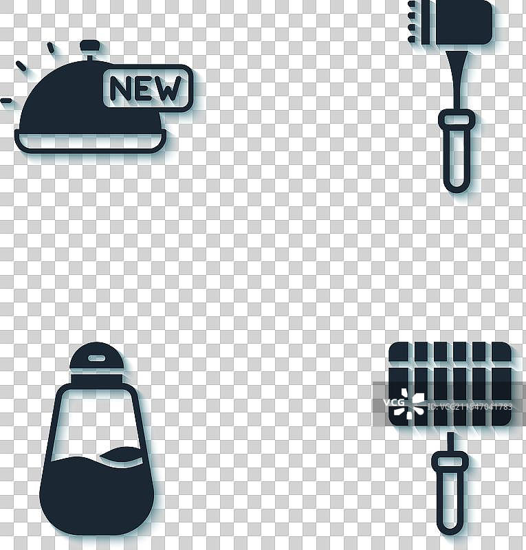 用托盘覆盖的食物烧烤钢网图片素材