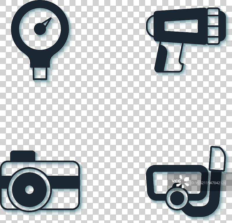 带有潜水镜和呼吸管的测量仪表照片图片素材