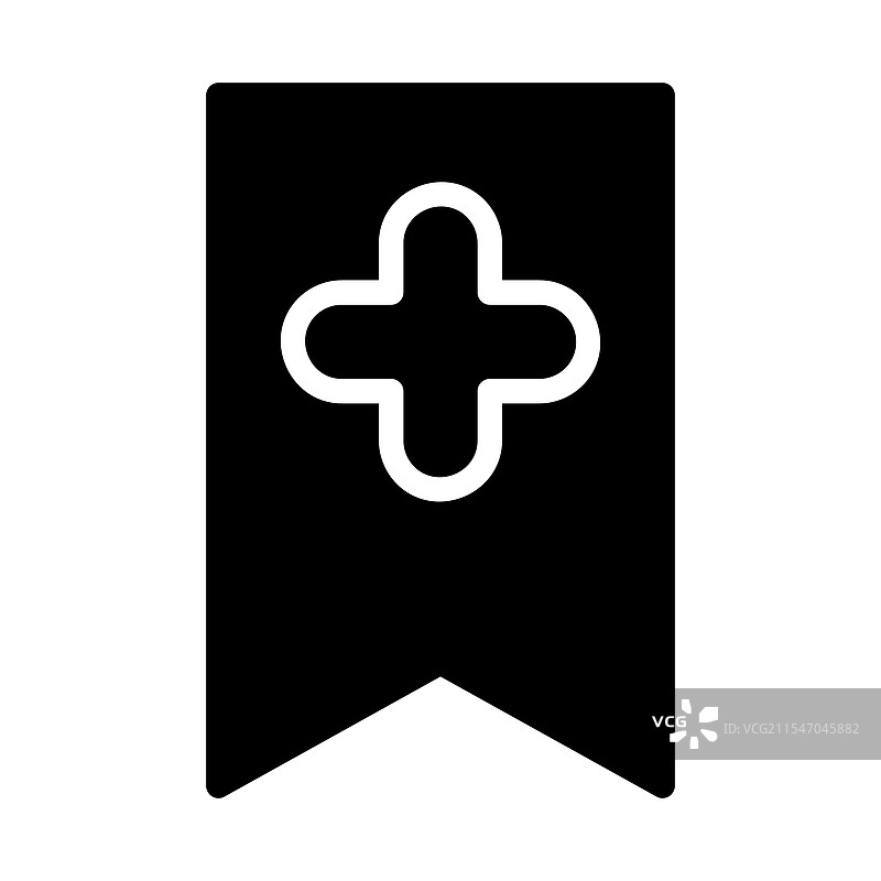 医疗书签图标，健康护理概念图片素材