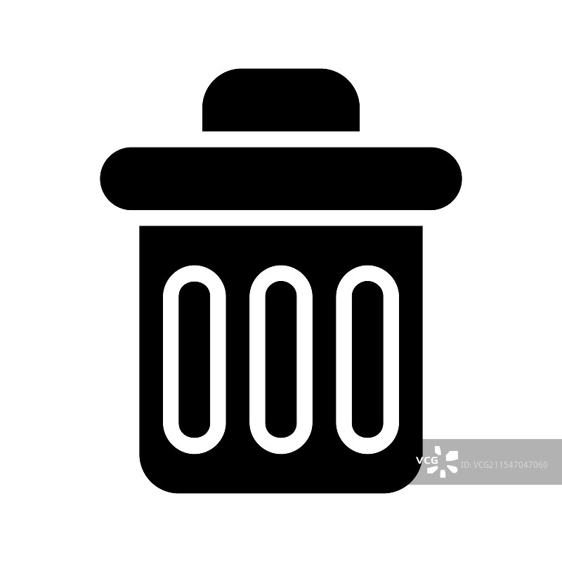 垃圾桶图标，废物处理的概念图片素材