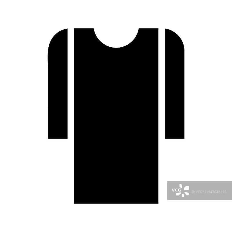 黑色长袖T恤图标时尚概念图片素材
