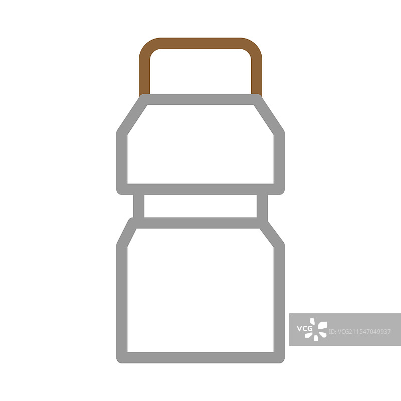 可重复使用水瓶图标概念图片素材