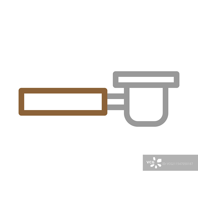 咖啡制作概念的咖啡机滤杯图标图片素材