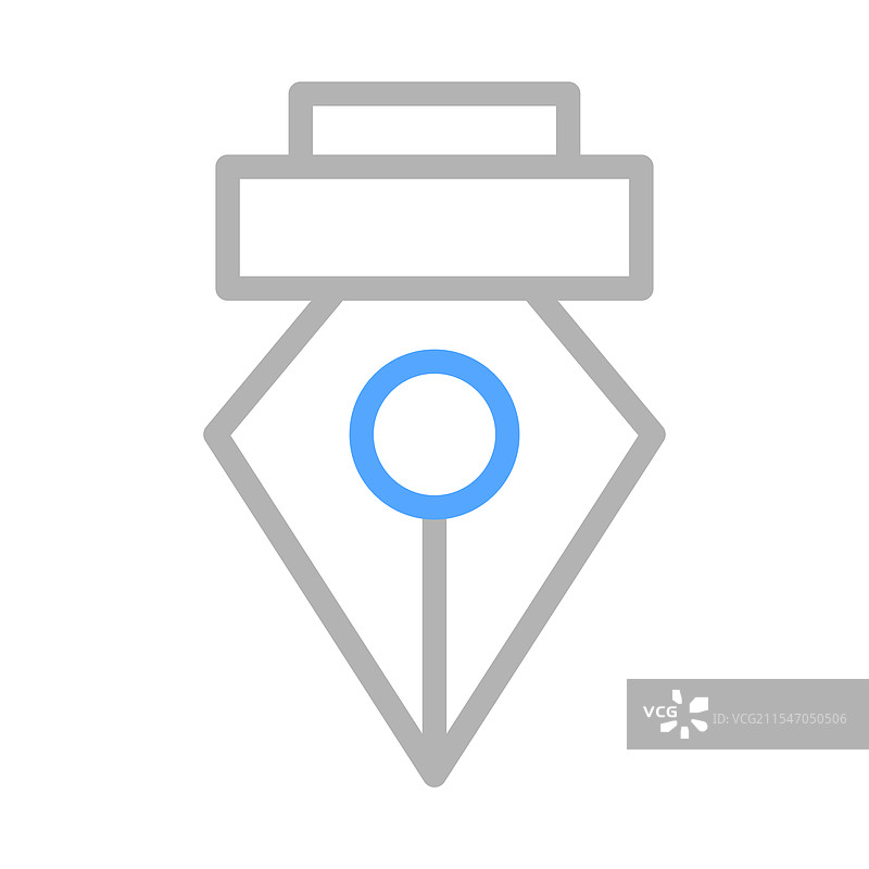 钢笔笔尖图标，书写的概念图片素材