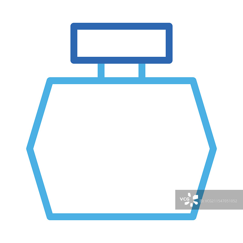 香水瓶图标，美丽香氛的概念图片素材