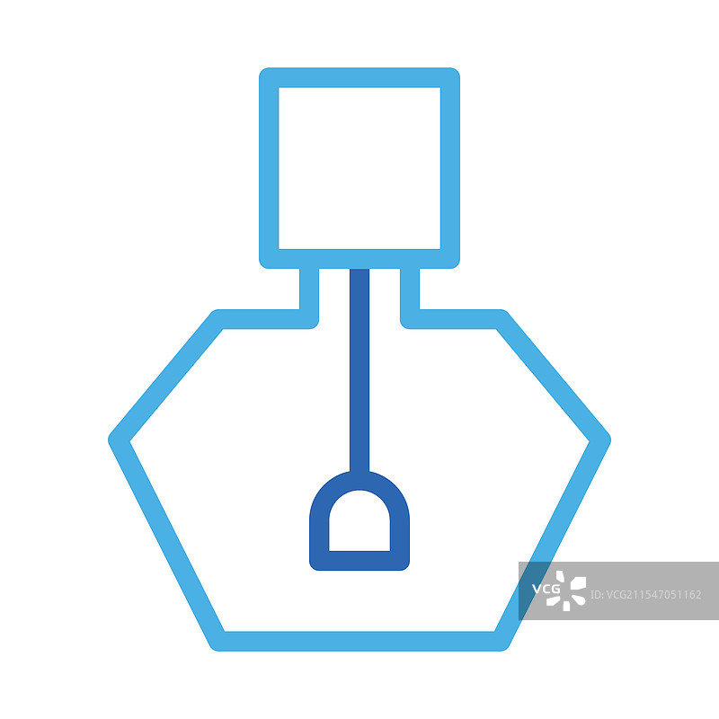 指甲油图标，体现美丽与时尚的概念图片素材