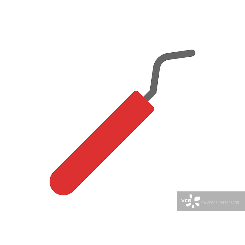 牙齿清洁的牙科刮治器概念图片素材