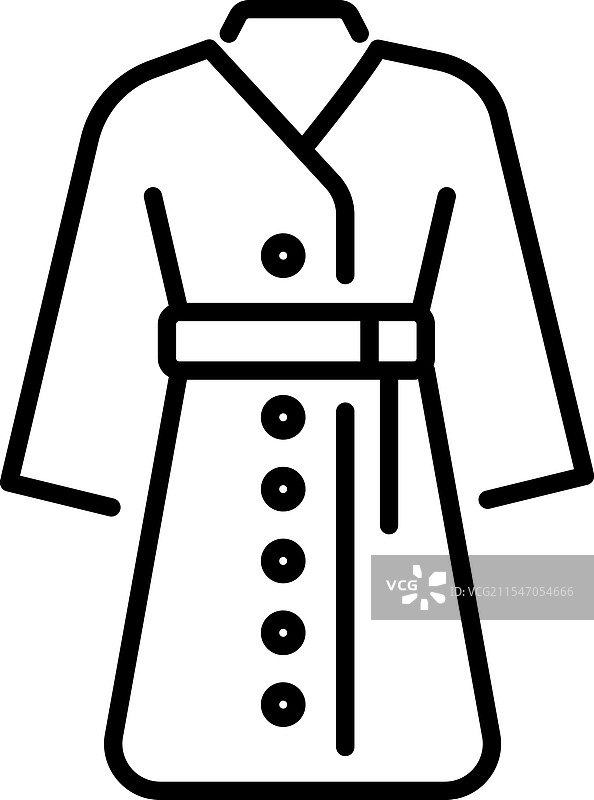 束腰长袍图片素材