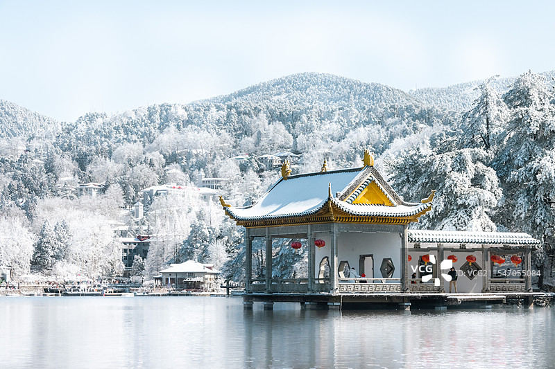 庐山如琴湖图片素材