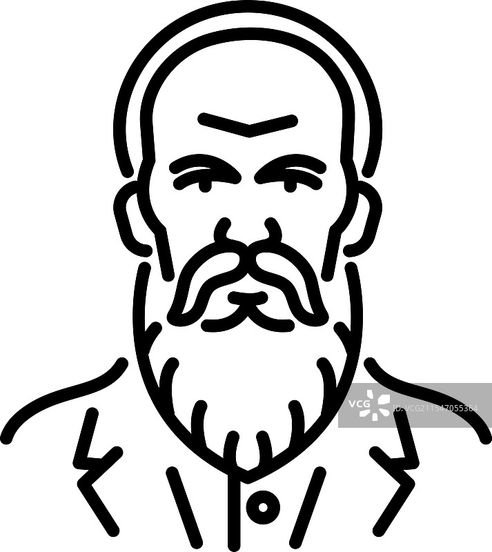 俄罗斯小说家图片素材