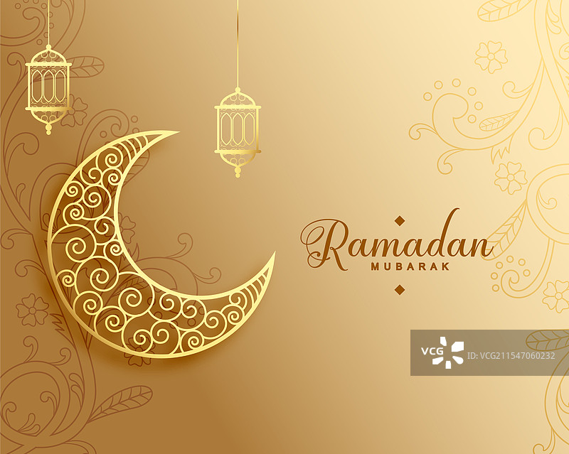 拉马丹穆巴拉克书法贺卡伊斯兰教图片素材