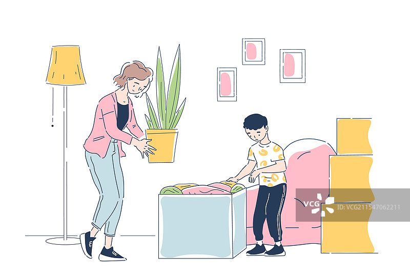 简单风格的家居布置图片素材