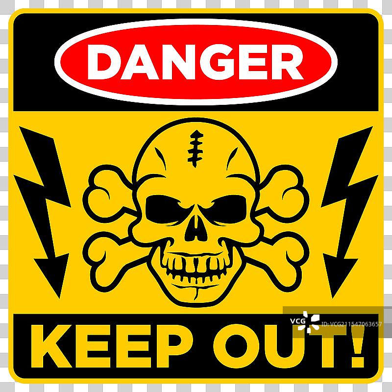 危险 禁止入内 标志图片素材