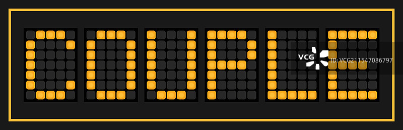 黑色背景上的橙色LED横幅，字样为“情侣”图片素材