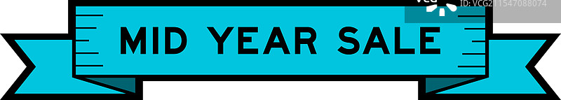 中期促销字样的丝带标签横幅图片素材