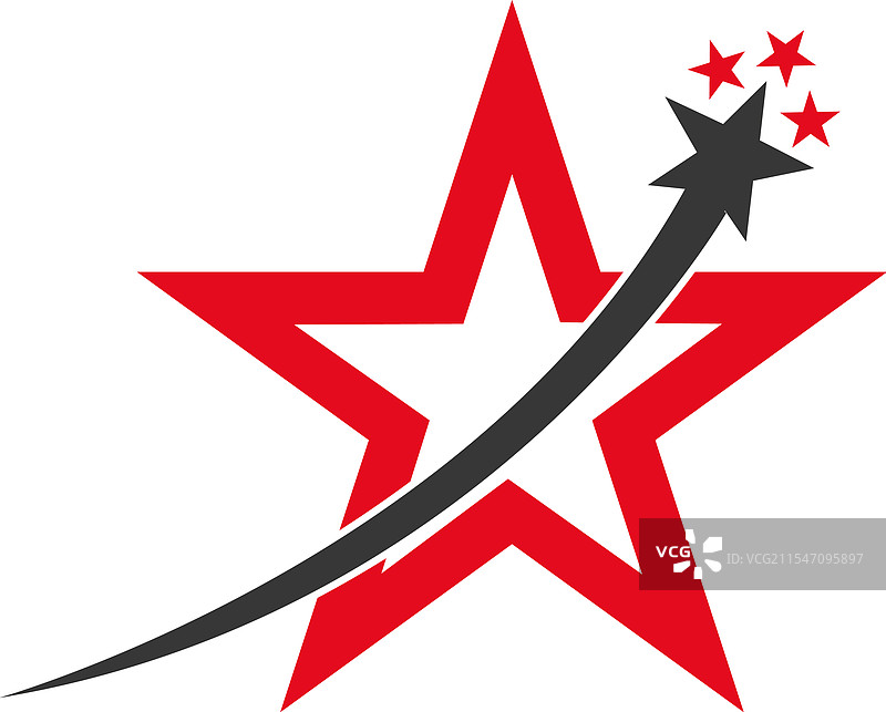 星形图标模板专业抽象星形标志图片素材