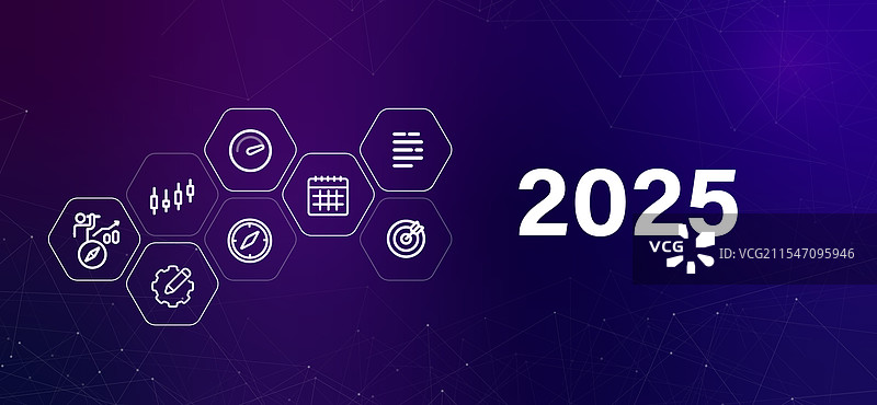 2025年新年未来主义图像标题图片素材