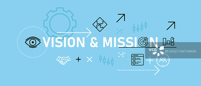 愿景与使命概念工作概念构思图片素材