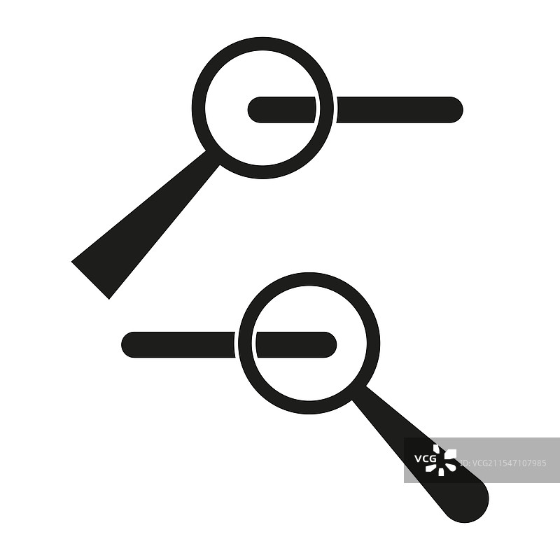 放大镜图标搜索工具简约缩放图片素材