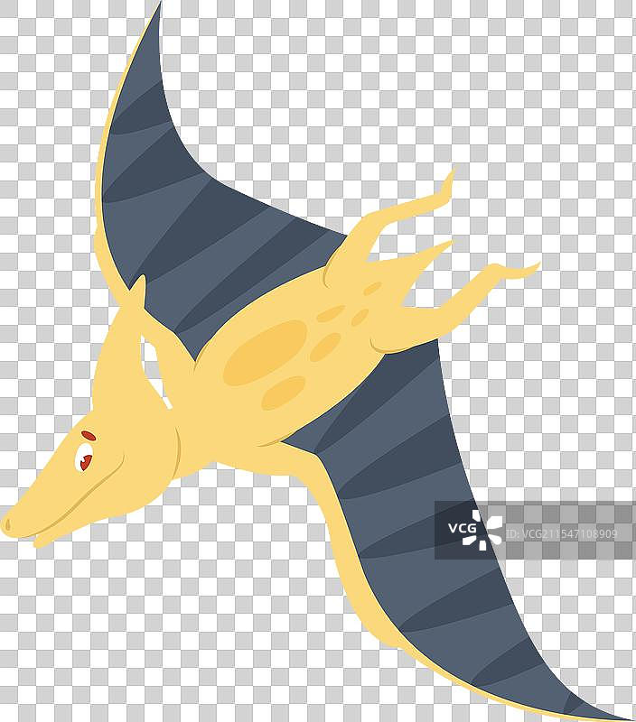 可爱的飞行恐龙图片素材