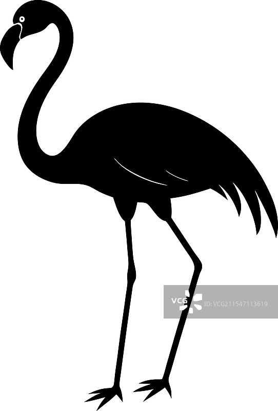火烈鸟剪影图片素材