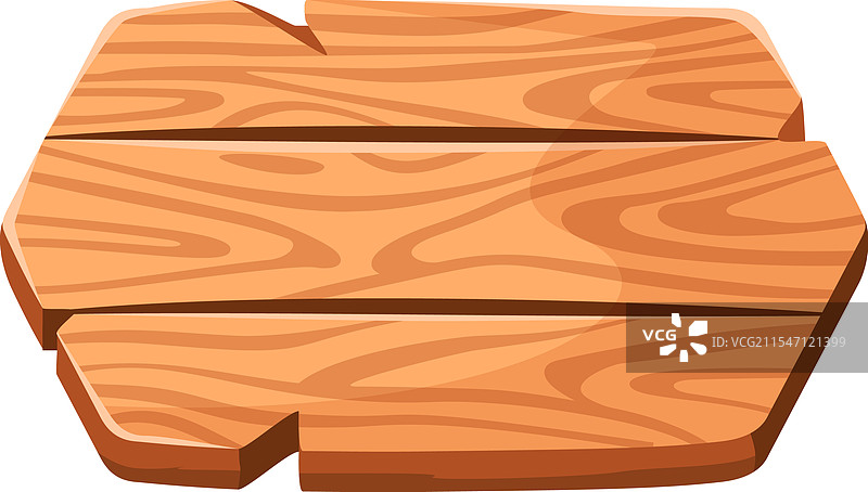 由三块木板制成的卡通木牌图片素材