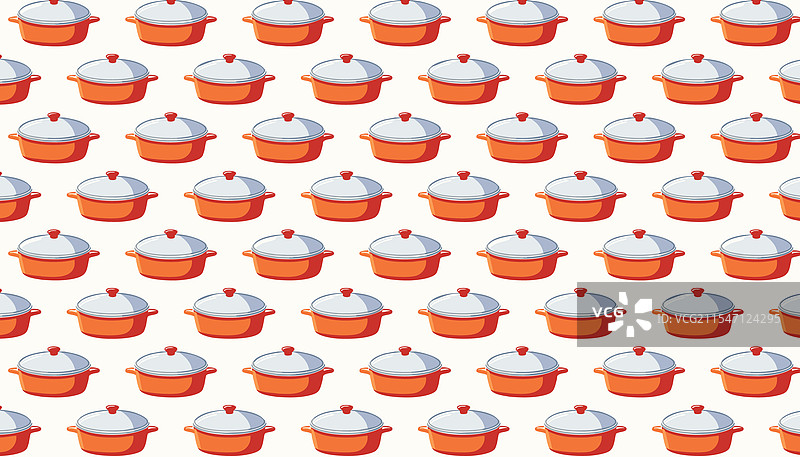 主题为大色彩厨房的无缝炖锅图片素材