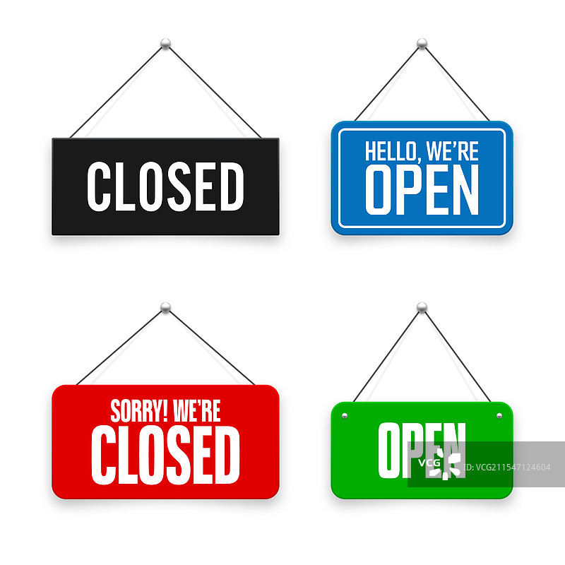 逼真的开关挂牌图片素材