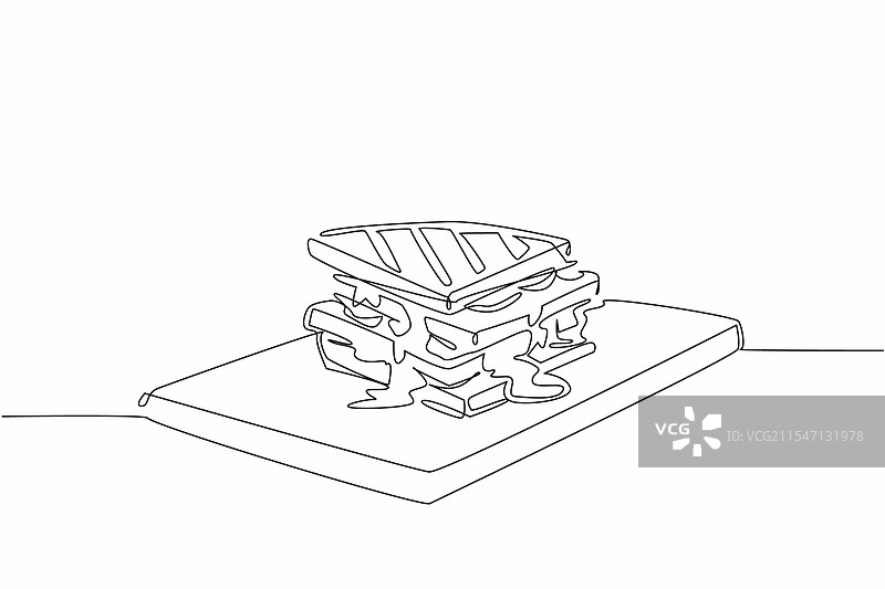 几层的单一连续线条绘画图片素材