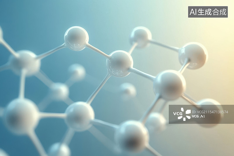 【AI数字艺术】DNA分子或原子结构图片素材