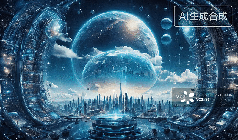 【AI数字艺术】未来都市图片素材